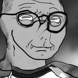 A high-quality digital art image that combines Harry Potter and the Wojak meme