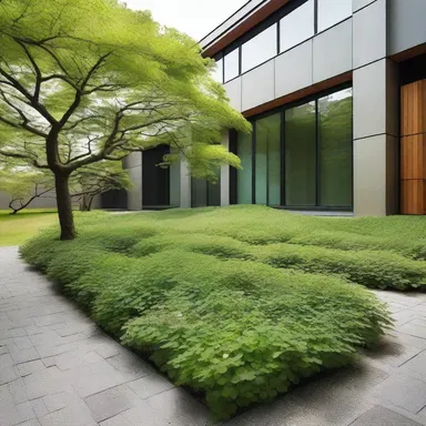 The architect carefully incorporated Japanese clover into the landscaping design of the modern building, creating a harmonious blend of nature and architecture.