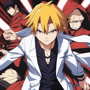 In the anime series, the main character is on a relentless pursual of the antagonist to seek revenge.