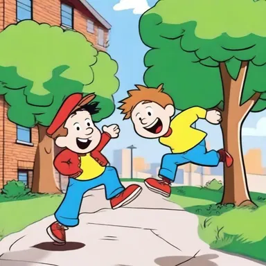 In the hilarious cartoon, the protagonist's clumsy actions were always counterbalanced by the clever antics of their sidekick.