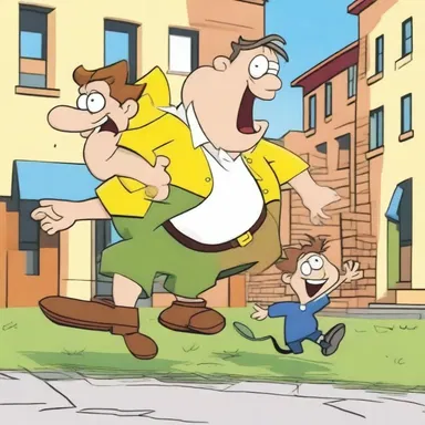 In the hilarious cartoon, the protagonist's clumsy actions were always counterbalanced by the clever antics of their sidekick.