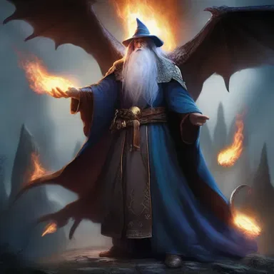 In the magical realm of wizards and dragons, the immense power of an evil sorcerer was counterbalanced by the bravery and unity of a group of courageous heroes.