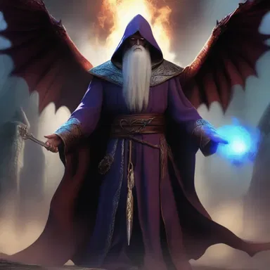 In the magical realm of wizards and dragons, the immense power of an evil sorcerer was counterbalanced by the bravery and unity of a group of courageous heroes.