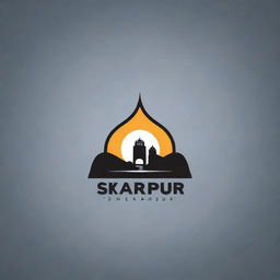 A creative and professional company logo for 'Discover Shikarpur'. It should represent exploration and the unique aspects of Shikarpur.