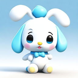 An image showcasing Cinnamoroll, the popular Sanrio character, in a 3D digital art style