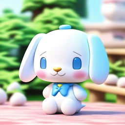 A new 3D digital art image showcasing Cinnamoroll, the lovable Sanrio character