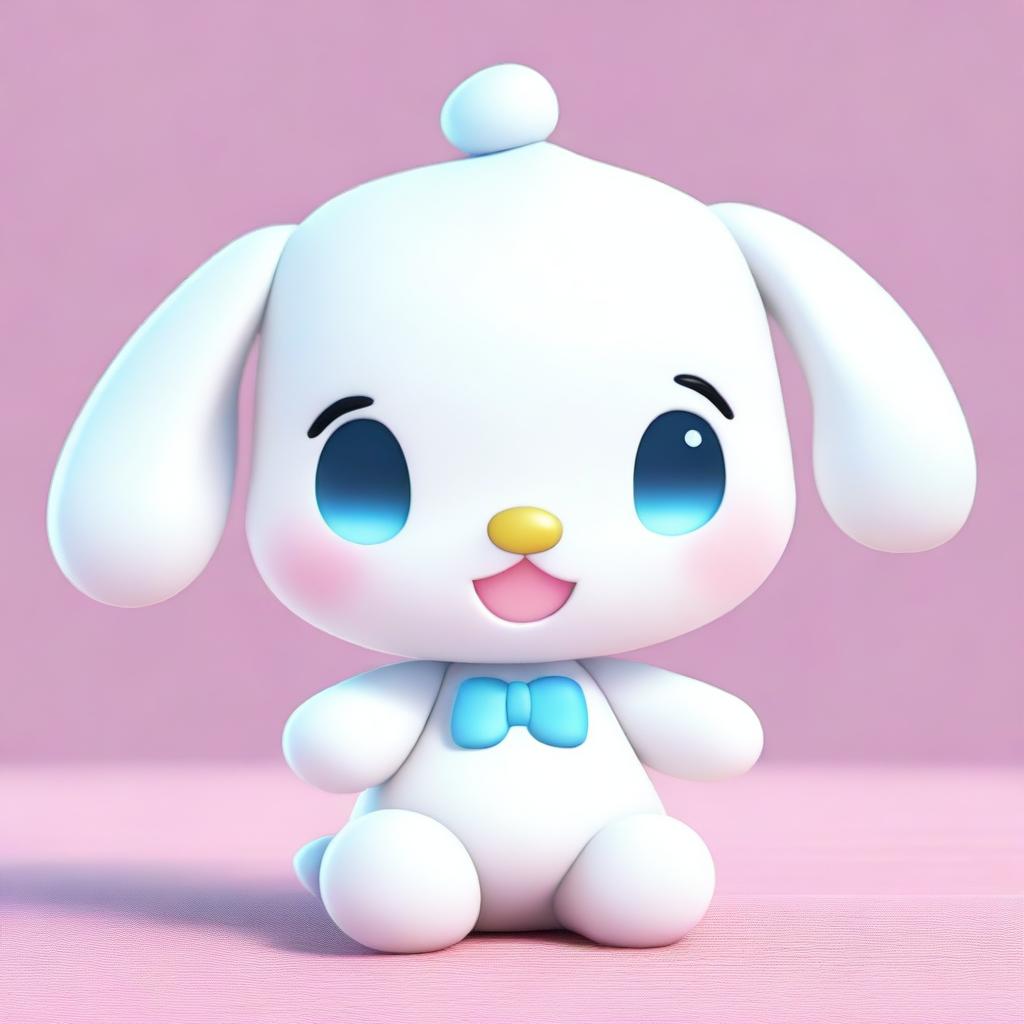 A new 3D digital art image showcasing Cinnamoroll, the lovable Sanrio character