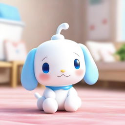 Another high-quality 3D digital art image, this time capturing the charm of Cinnamoroll, the well-known Sanrio character, in a different yet equally adorable pose