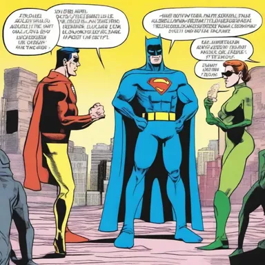The superhero's dialogue in the comic was full of tarradiddle, undermining the seriousness of the plot.