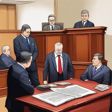 During the trial, the defense lawyer presented a tarradiddle to divert attention away from the true facts of the historical event.