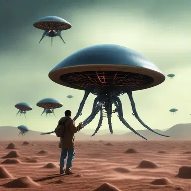 In the science fiction novel, the protagonist uses tarradiddles to deceive the alien invaders.