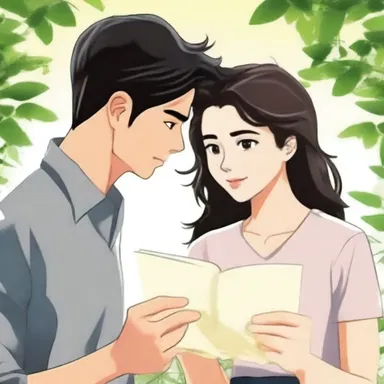 In the love story, the protagonist finds a love letter from the past that serves as cogent evidence of their partner's commitment.
