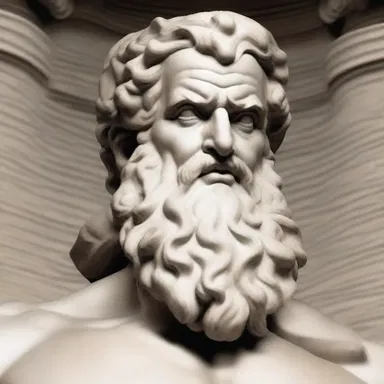 In Greek mythology, the god Zeus is often depicted with a swelled head, as he believes he is the most important deity in the pantheon.