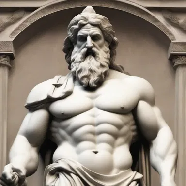 In Greek mythology, the god Zeus is often depicted with a swelled head, as he believes he is the most important deity in the pantheon.