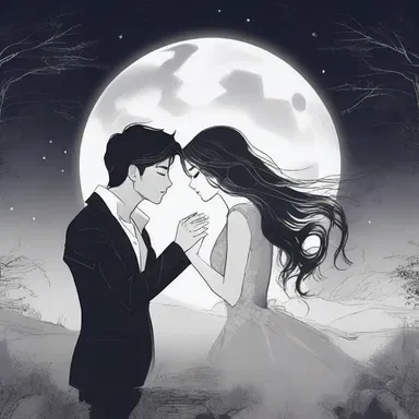 Underneath the moonlit sky, they embraced in a loving sexual union that deepened their bond and ignited their passion.