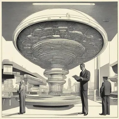 In the futuristic world depicted in the book, advanced technology was self-explanatory and seamlessly integrated into everyday life.