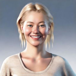 An image of a digitally rendered Brooke Monk, where she appears to be larger than her usual self