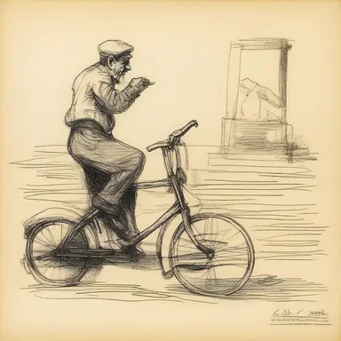 The artist's early sketch served as the proto version of their famous masterpiece.