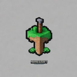 Generate an impactful logo for a Minecraft server named 'Right SMP'. The logo should evoke a sense of adventure, with pixel art design elements, and incorporating elements from the game such as pickaxes, chests, and creeper faces.