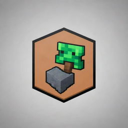 Generate an impactful logo for a Minecraft server named 'Right SMP'. The logo should evoke a sense of adventure, with pixel art design elements, and incorporating elements from the game such as pickaxes, chests, and creeper faces.