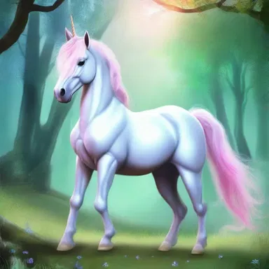 In the mystical realm of Elvoria, there exists a magical creature called a two-toed unicorn with incredible healing powers.