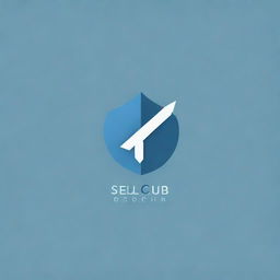 Modify the previous logo design for the SEL club with a sleek font. Integrate an upward arrow into the lettering to symbolize growth and leadership. Use shades of blue or black for a professional feel. Incorporate a subtle gear or lightbulb as a metaphor for entrepreneurship.