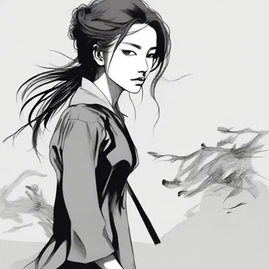 The protagonist's mysterious mien throughout the novel heightened the suspense and intrigue.