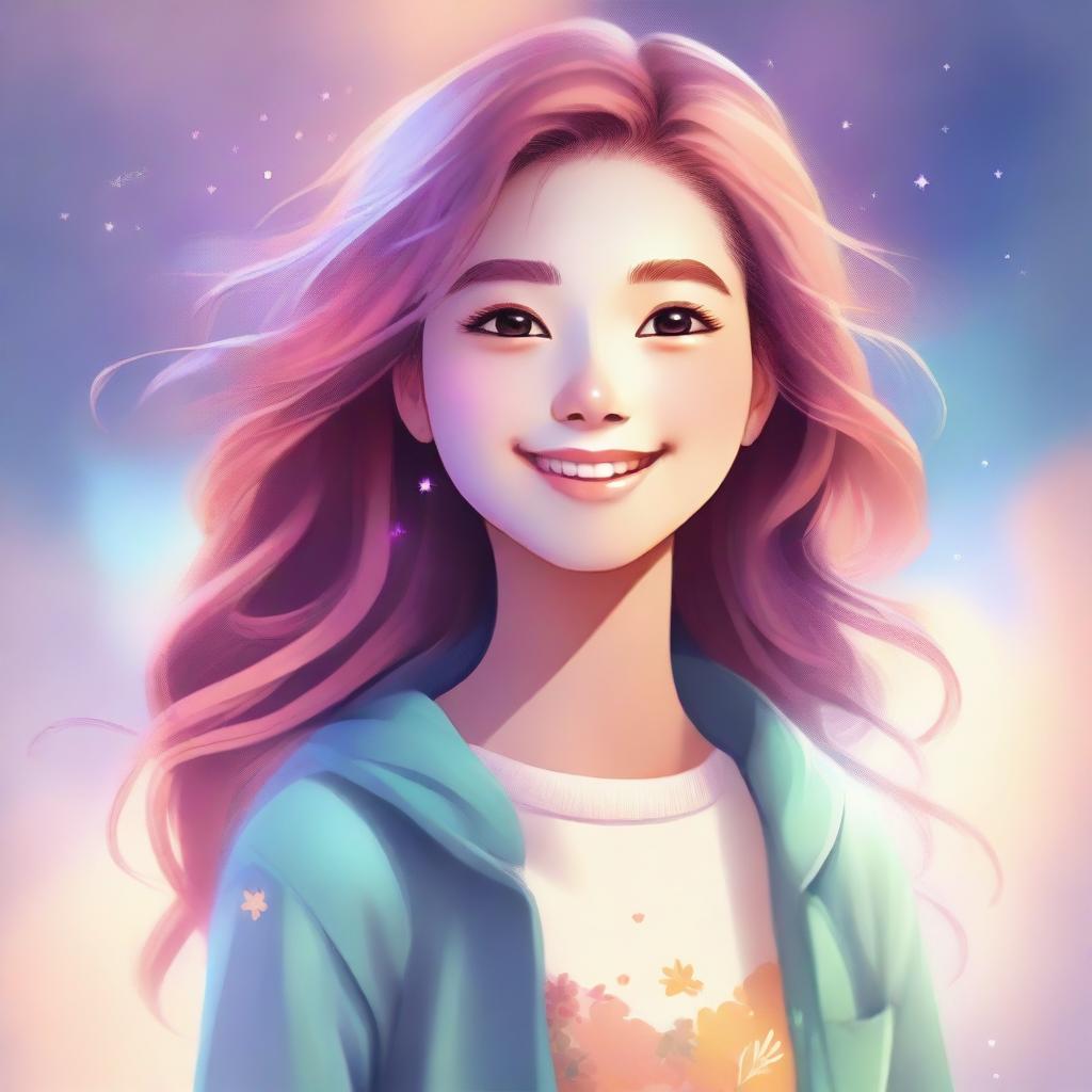 A high-quality digital art image featuring a girl