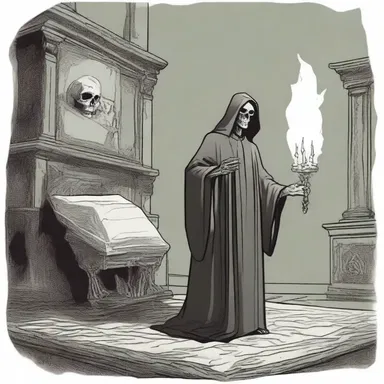 In the world of wizards and magic, the mortician could resurrect the dead with a single touch.