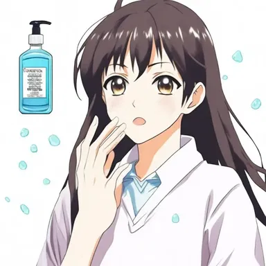 In the popular anime series, the main character suffers from mysophobia and constantly carries around hand sanitizer.