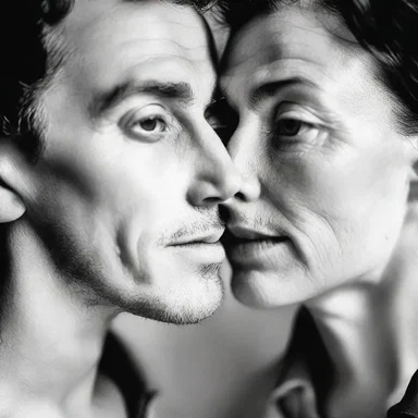 While gazing deeply into each other's eyes, the couple's physiological nystagmus became more apparent.