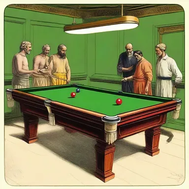 In Greek mythology, the snooker table was believed to be the playing surface of the gods, where they would compete in games of pool to settle disputes.