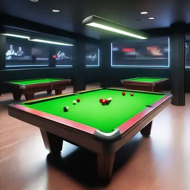 In a futuristic world where snooker tables are controlled by artificial intelligence, players compete against advanced robotic opponents on virtual pool tables.