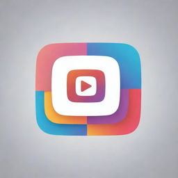 A fusion of the iconic YouTube and Instagram logos into a unique, harmonious design