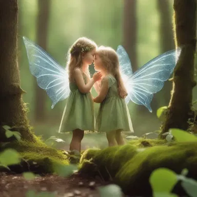 In the enchanted forest, the fairies communicated dumbly, their words fading into gentle whispers.