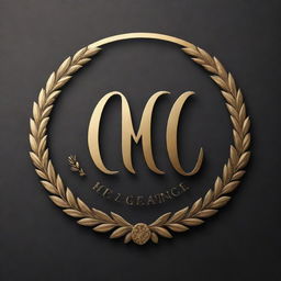 Golden logo with the style graving the name 'MC ELEGANCE'