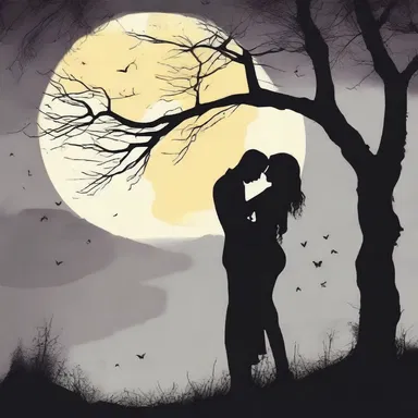 They whispered their love to each other hugger-mugger, under the moonlight