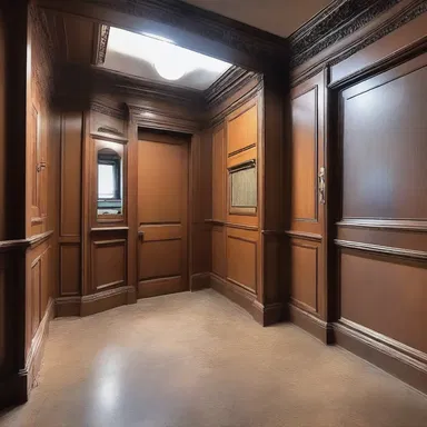 The hidden room in the mansion was designed to be hugger-mugger, known only to the owner