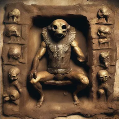 The ancient treasure was buried hugger-mugger in a secret location, guarded by mythical creatures