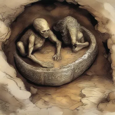 The ancient treasure was buried hugger-mugger in a secret location, guarded by mythical creatures