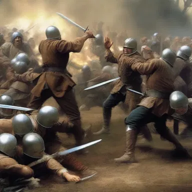 The battle scene was a hugger-mugger of flashing lights, powerful attacks, and high-pitched screams.