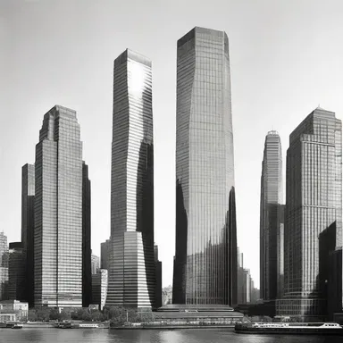 The new skyscraper stood tall, but its bulky and ungainly exterior clashed with the sleek and elegant buildings that surrounded it.