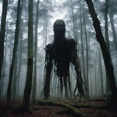 The horror movie featured a briary forest as the setting, adding to the suspense and danger.
