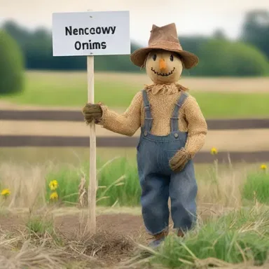 Why did the scarecrow put up a sign in the briary field? Because he wanted to warn the birds about his prickly personality!