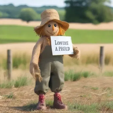 Why did the scarecrow put up a sign in the briary field? Because he wanted to warn the birds about his prickly personality!