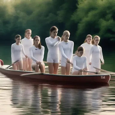 In the horror movie, the protagonist finds themselves trapped in a haunted rowing club where the ghostly spirits force them to participate in a terrifying repechage race.