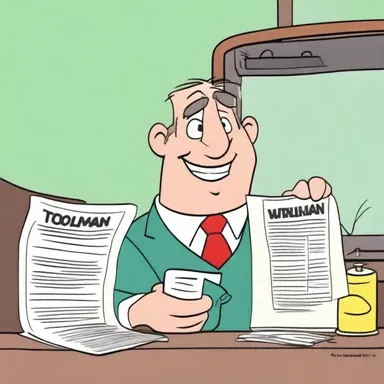 In the animated series, the tollman is portrayed as a funny character collecting tolls in a comical way.