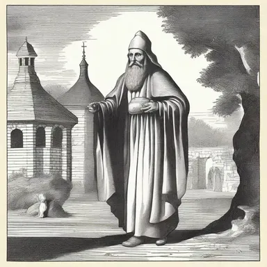 In the religious folk tale, the tollman is depicted as a wise and pious person, collecting tolls to support the local temple.