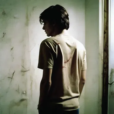 In the suspenseful thriller, the main character desperately tried to throw off the pursuing serial killer.