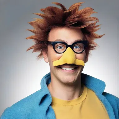 The character quickly threw off his disguise and revealed his true identity.